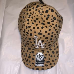 ‘47 Clean Up x Los Angeles Dodgers Light Tan Cheetah Adjustable Hat
